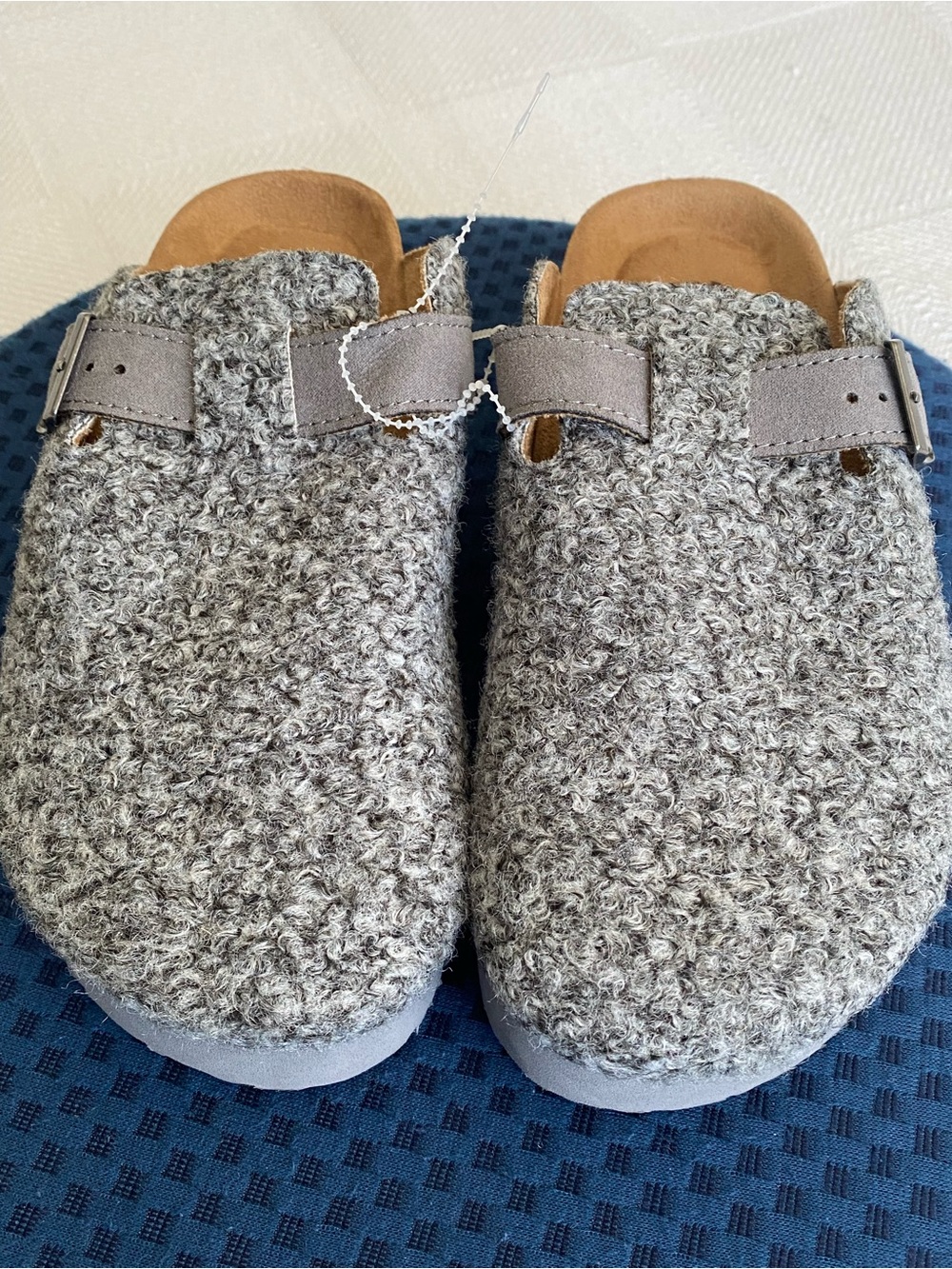 NWT Rocket Dog Women’s Grey Wool Felt Clog Slippers Birkenstock Style Size 6